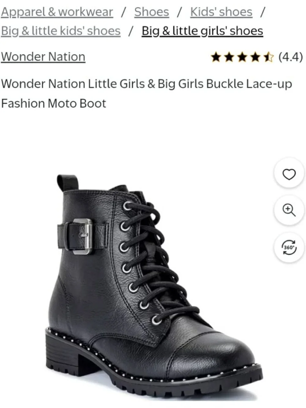 Girls Moto Boot